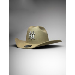 Creme NY Yankees Cowboy Hat